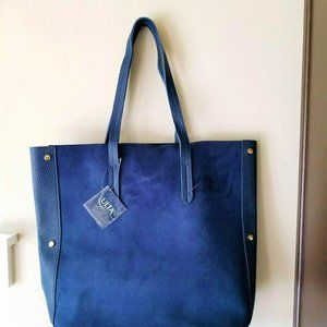 Beauty Tote Bag Navy Blue Purse Large-ULTA